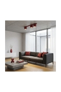 Lampa sufitowa NANO 3 BURGUNDY - Emibig