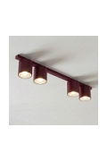 Lampa sufitowa NANO 4 BURGUNDY - Emibig