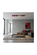 Lampa sufitowa NANO 5 BURGUNDY - Emibig