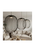 Lampa wisząca MANTRA 3 BLACK - Emibig
