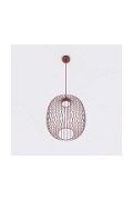 Lampa wisząca MANTRA 1 BURGUNDY - Emibig
