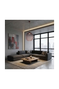 Lampa wisząca MANTRA 1 BURGUNDY - Emibig