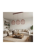 Lampa wisząca MANTRA 3 BURGUNDY - Emibig