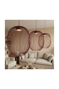Lampa wisząca MANTRA 3 BURGUNDY - Emibig