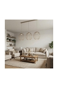 Lampa wisząca MANTRA 3 MOKKA - Emibig