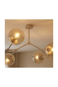 Lampa sufitowa SPACE 4 MOKKA AMBER - Emibig
