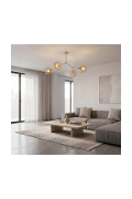 Lampa sufitowa SPACE 4 MOKKA AMBER - Emibig