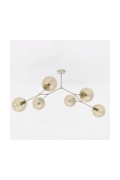 Lampa sufitowa SPACE 6 MOKKA AMBER - Emibig