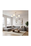 Lampa sufitowa SPACE 4 MOKKA OPAL - Emibig