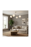 Lampa sufitowa SPACE 4 MOKKA OPAL - Emibig