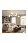 Lampa sufitowa SPACE 6 MOKKA OPAL - Emibig