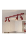Lampa sufitowa FLASH 4 BURGUNDY - Emibig