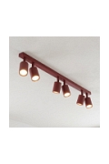 Lampa sufitowa FLASH 6 BURGUNDY - Emibig
