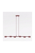 Lampa wisząca MEGARA 6 BURGUNDY - Emibig