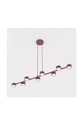 Lampa wisząca MEGARA 8 BURGUNDY - Emibig