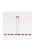 Lampa wisząca MEGARA 8 BURGUNDY - Emibig