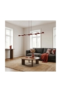 Lampa wisząca MEGARA 8 BURGUNDY - Emibig