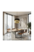 Lampa wisząca CANVA 1 BLACK GOLD - Emibig