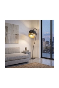 Lampa podłogowa CANVA LP1 BLACK GOLD - Emibig