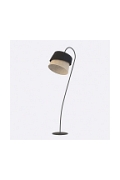 Lampa podłogowa CANVA LP1 BLACK NATURAL - Emibig