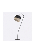 Lampa podłogowa CANVA LP1 BLACK NATURAL - Emibig