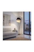 Lampa podłogowa CANVA LP1 BLACK NATURAL - Emibig