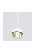 Lampa wisząca CANVA 1 WHITE GOLD - Emibig