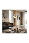 Lampa podłogowa CANVA LP1 WHITE GOLD - Emibig