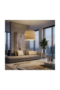 Lampa wisząca CANVA 1 MOKKA RATTAN - Emibig