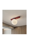 Lampa sufitowa FIT 1 BURGUNDY OPAL - Emibig