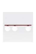 Lampa sufitowa FIT 3 BURGUNDY OPAL - Emibig