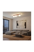 Lampa sufitowa FIT 3 BURGUNDY OPAL - Emibig
