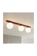 Lampa sufitowa FIT 3 BURGUNDY OPAL - Emibig