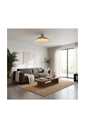 Lampa sufitowa MONO 1L PLAFON MOKKA AMBER - Emibig