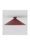 Lampa sufitowa MONO 1L PLAFON BURGUNDY OPAL - Emibig