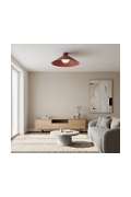 Lampa sufitowa MONO 1L PLAFON BURGUNDY OPAL - Emibig