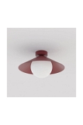 Lampa sufitowa MONO 1S PLAFON BURGUNDY OPAL - Emibig