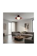 Lampa sufitowa MONO 1S PLAFON BURGUNDY OPAL - Emibig