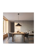 Lampa sufitowa MONO 1L BL OPAL - Emibig
