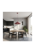 Lampa sufitowa MONO 1L BURGUNDY OPAL - Emibig