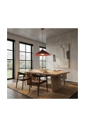 Lampa sufitowa MONO 1L BURGUNDY OPAL - Emibig