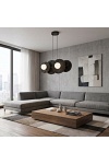 Lampa wisząca UMBRA 4 BLACK - Emibig