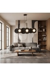 Lampa wisząca UMBRA 6 BLACK - Emibig