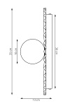 Kinkiet UMBRA K1 WHITE L - Emibig