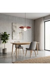 Lampa wisząca UMBRA 1 BURGUNDY - Emibig
