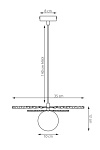 Lampa wisząca UMBRA 1 BURGUNDY-BLACK - Emibig