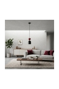 Lampa wisząca GAUDI 1 BLACK BURGUNDY - Emibig