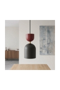 Lampa wisząca GAUDI 1 BLACK BURGUNDY - Emibig