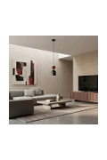 Lampa wisząca GAUDI 1 BLACK BURGUNDY - Emibig