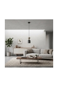 Lampa wisząca GAUDI 1 BLACK MOKKA - Emibig